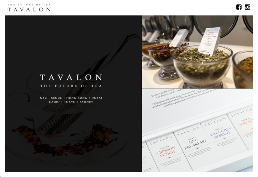 TAVALON JAPAN WEBサイト